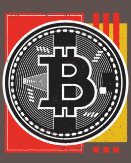 Bitcoin Abstract Design DTF Transfer Print in India