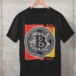Funky Bitcoin Millionaire T shirt for men online in India Abstract Black Tee