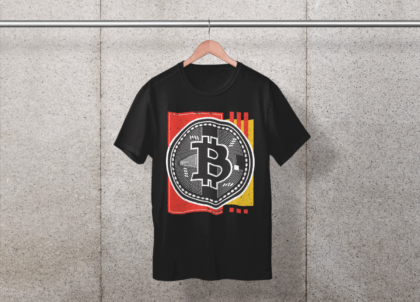 Funky Bitcoin Millionaire T shirt for men online in India Abstract Black Tee