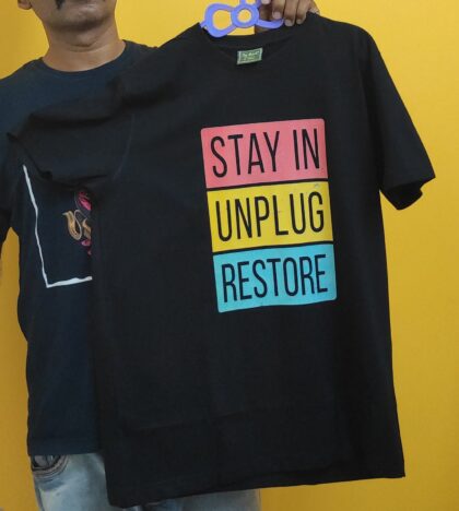 Stay Safe - T-Shirt Pre-Printed DTF Heat Transfer in India