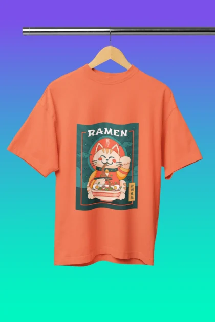 Maneki-Neko Ramen Cat - readymade dtf design