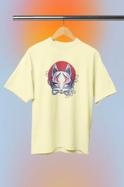 Kitsune The mask fox -Ready to press printed dtf