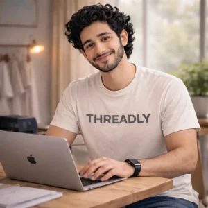 Arav Working in Laptop